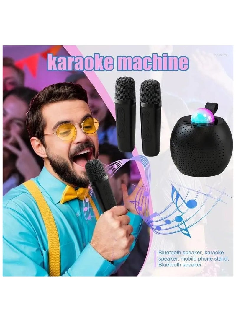 Microphones Karaoke Machine Voice Changing With 2 Wireless Light Designs for Indoor Outdoor Fun - Image 3