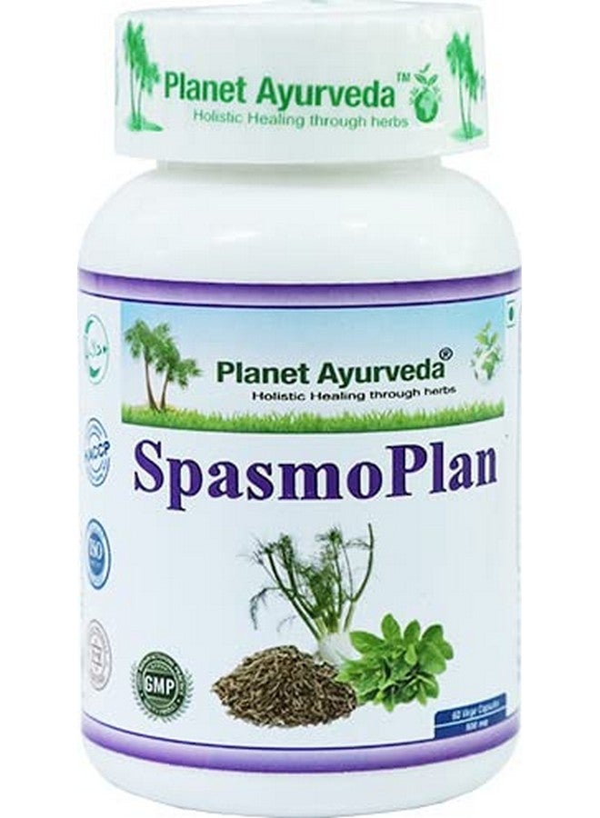Planet Ayurveda Spasmoplan Capsules for Gas & Digestion Problems - Image 1