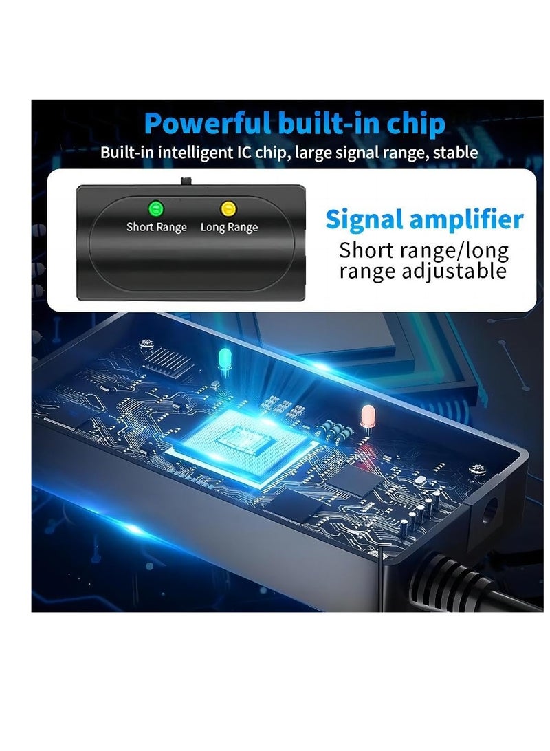 Excefore TV Antenna for Smart TV, TV Antenna for Smart TV Indoor - Magnetic Base, Support 4K 1080p Channels, with Amplifier Signal Booster, 480 Miles Long Range, 360°Signal Reception, 16.5ft Cables - Image 4