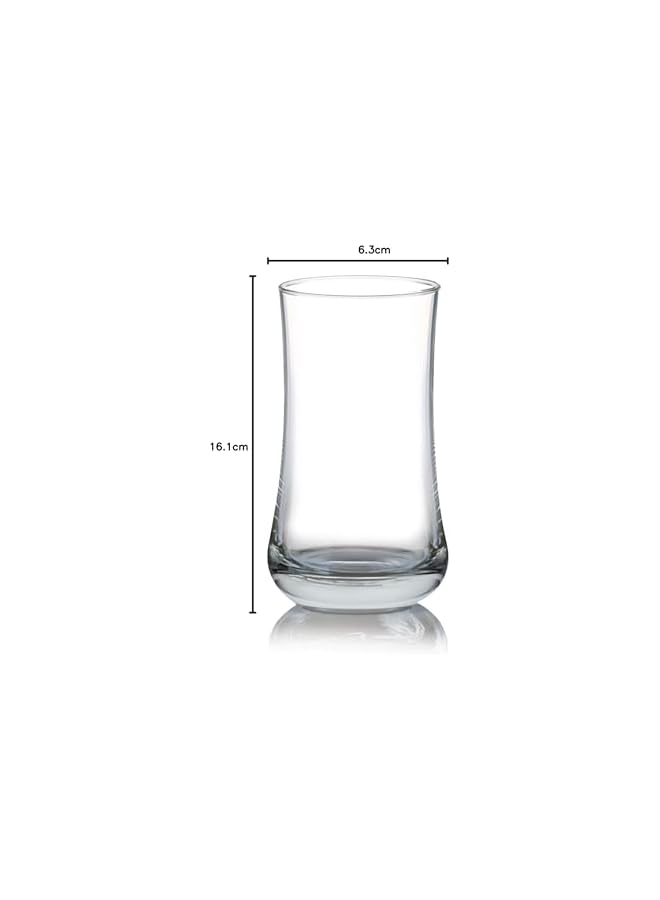 S-TOP Aloha Hi Ball Set of 6, Clear, 280 Ml, B01709, Paradise High Glass, Polynesian Tumbler, Aloha Juice and Water Glass - Image 4