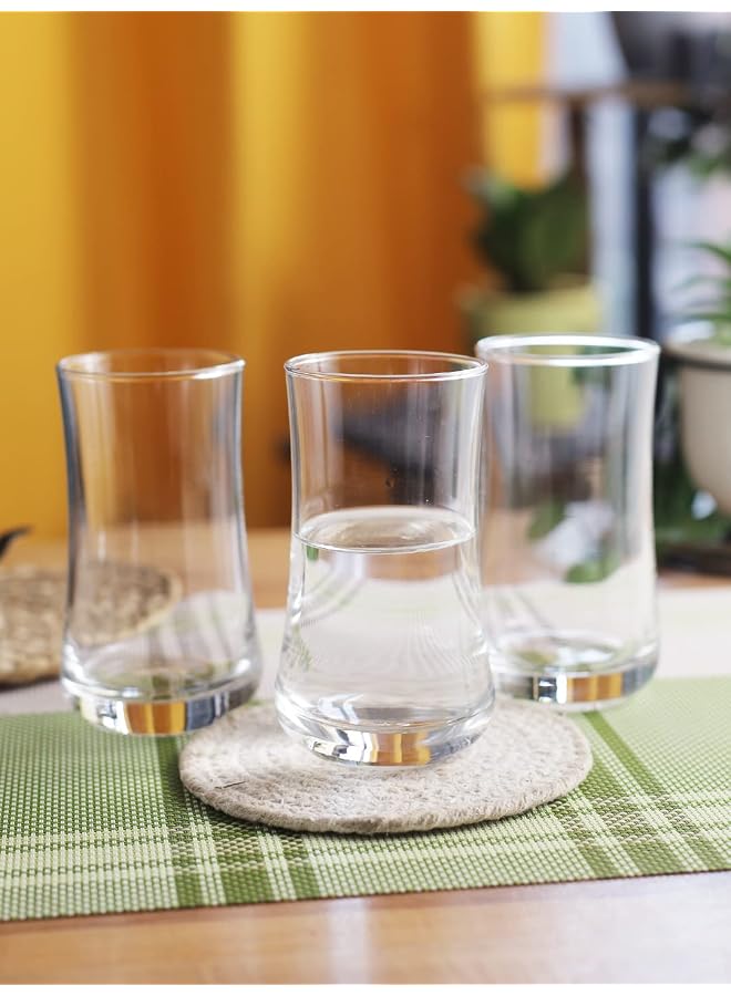 S-TOP Aloha Hi Ball Set of 6, Clear, 280 Ml, B01709, Paradise High Glass, Polynesian Tumbler, Aloha Juice and Water Glass - Image 1