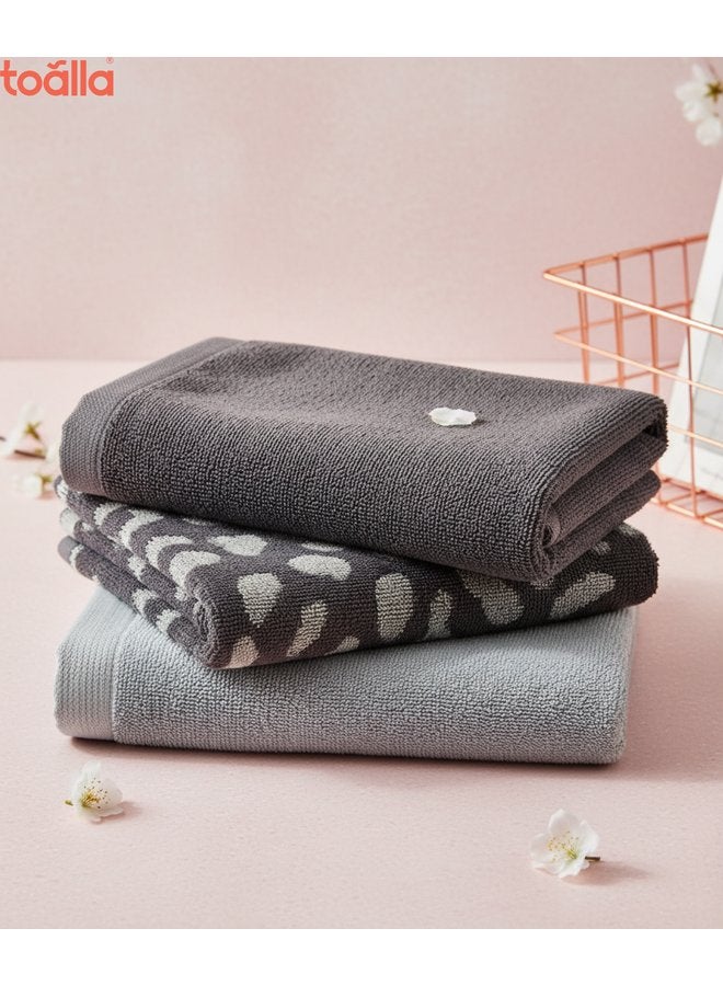 توالا منشفة مطبخ قطنية رمادية - Image 3