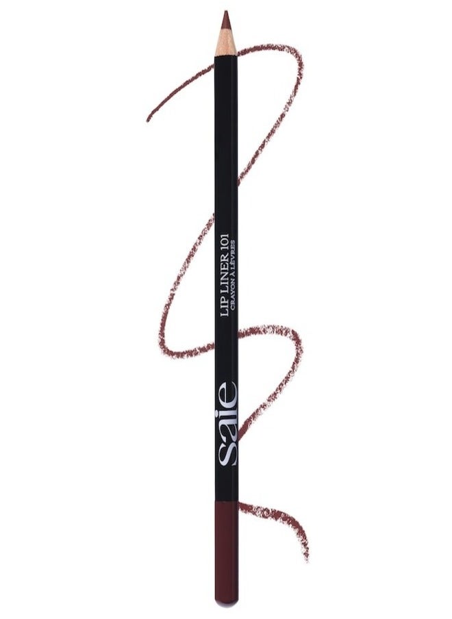 Saie SAIE Lip Liner 101 - Nourishing & Defining Lip Pencil ,  Tease - plum brown nude 1.1g  - Image 1