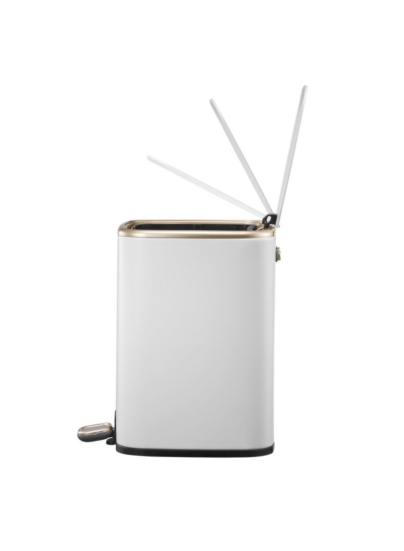 ORCHID EKO 6L CUBO STAINLESS STEEL BIN WHITE - Image 3