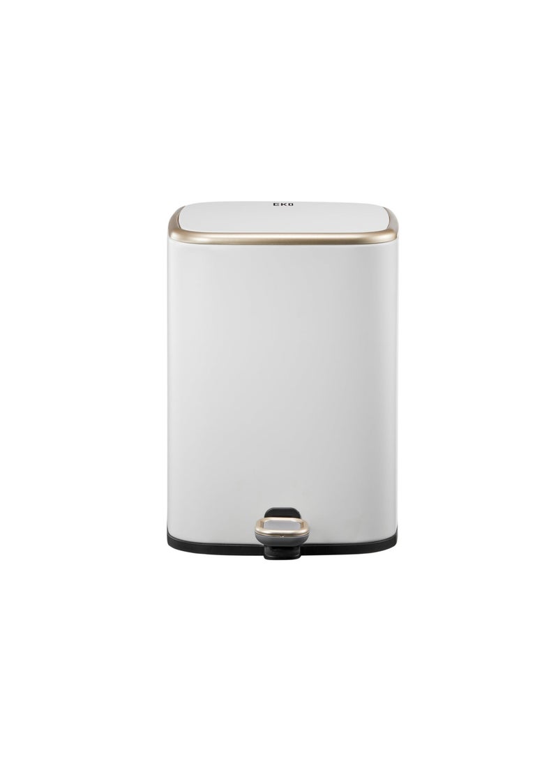 ORCHID EKO 6L CUBO STAINLESS STEEL BIN WHITE - Image 2