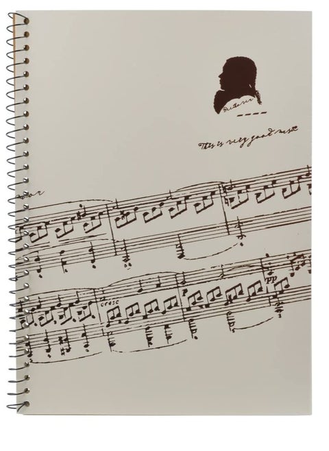Stave Notebook, Music Writing Notebook Musical Notation Staff Manuscript Paper Piano Note Book Accessories, with 50 Pages Blank Sheet