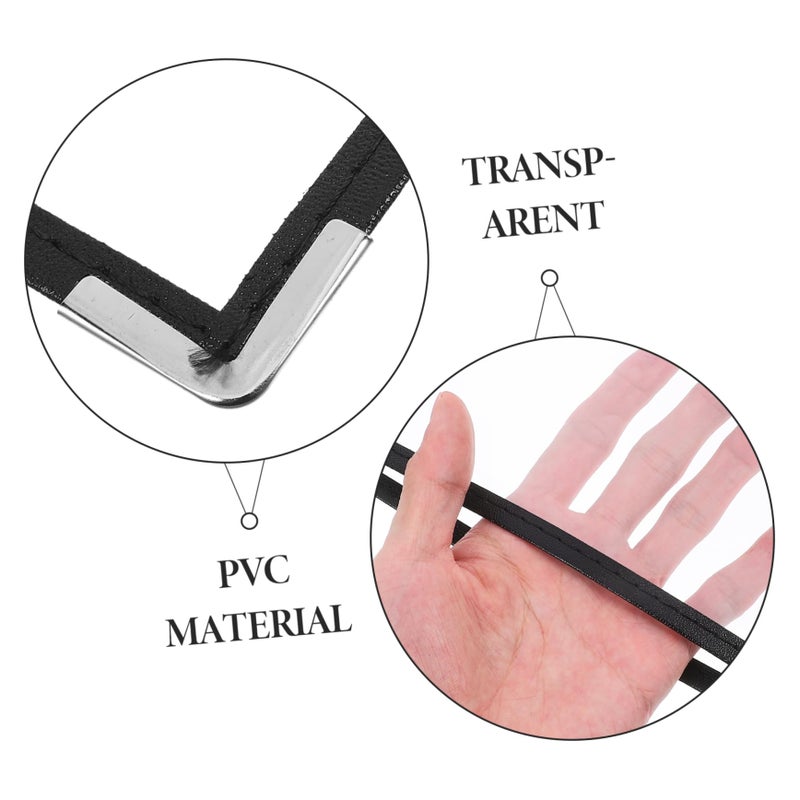 غطاء قائمة PVC شفاف حامل ثنائي الجانب للمطاعم المقاهي الفنادق - Image 4
