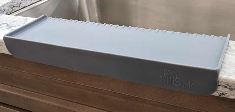 SiliProducts Silisink Silicone Sink Edge Guard For Kitchen Sink - Fits 3.754Wide Stone Lip - Kitchen Sink Guard & Sink Edge Protector - Stone  Granite Countertop Edge Protector - 14 Gray - Image 4