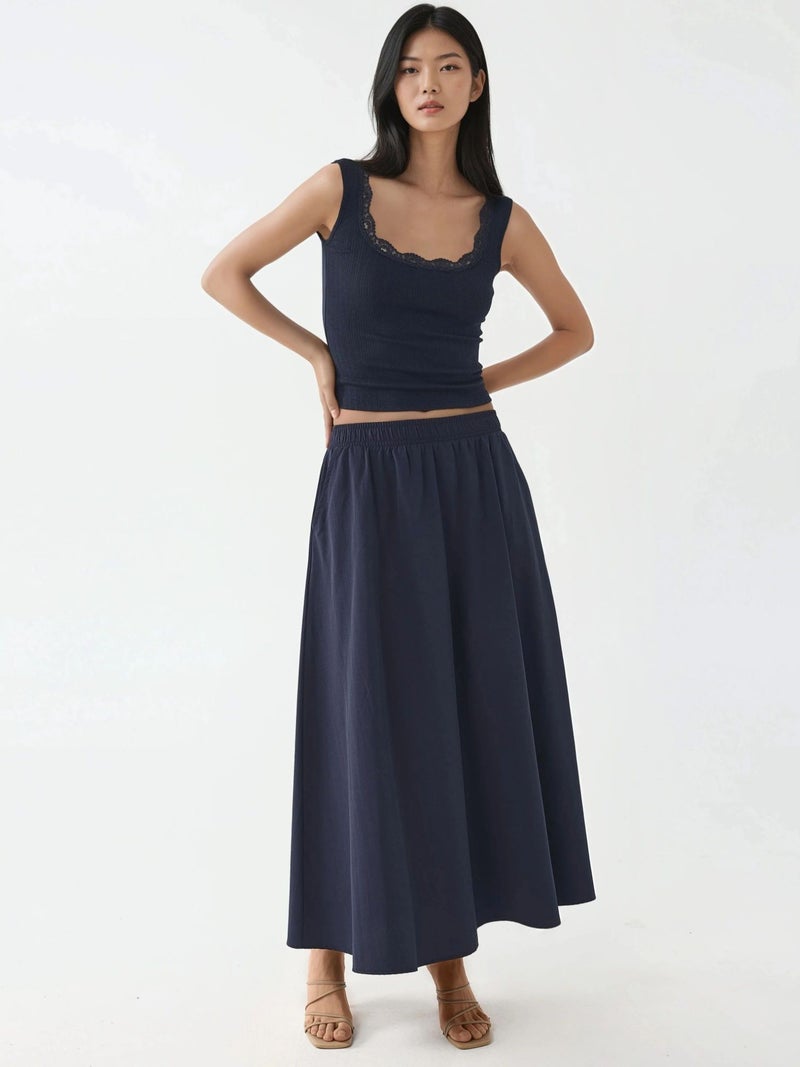 BUSEM Lace Detail U Collar Tank Top - Image 5