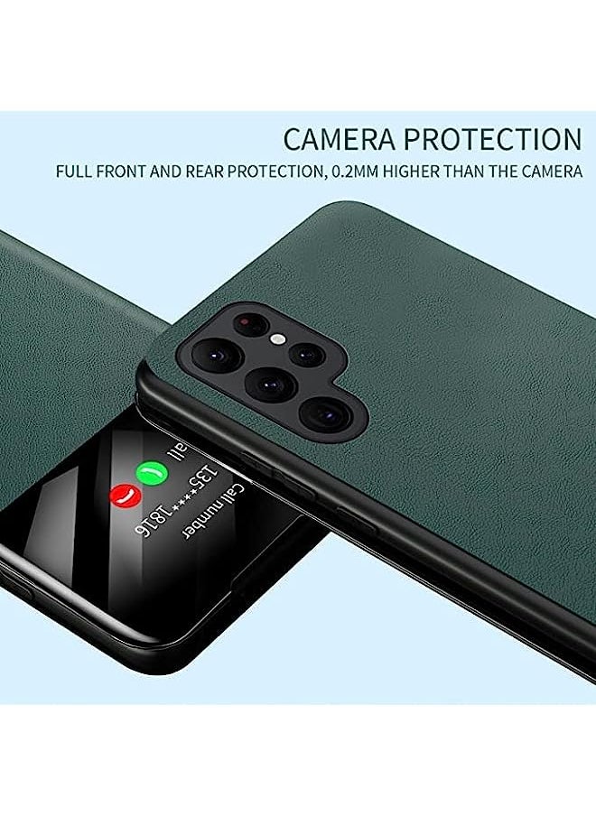 erorex - for Samsung S21 FE Flip Cover, with Stand and Card Slots Tap Control Book Folio Protective Phone Flip Case for Samsung S21 FE (S21 FE, Black) - Image 1