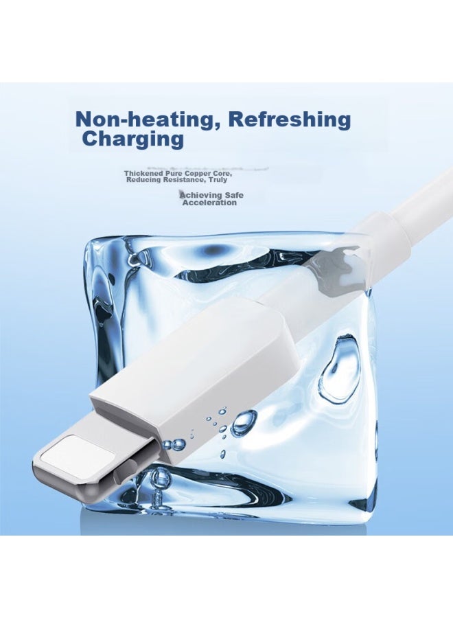Diyi Workshop Deyi Gongfang Apple Charging Cable, Data Cable Fast Charging Line, Suitable For Iphone 13/14 Pro Max/12/xs/xr/apple 2-meter Cable + 12w Fast Charging Head Set - Image 2