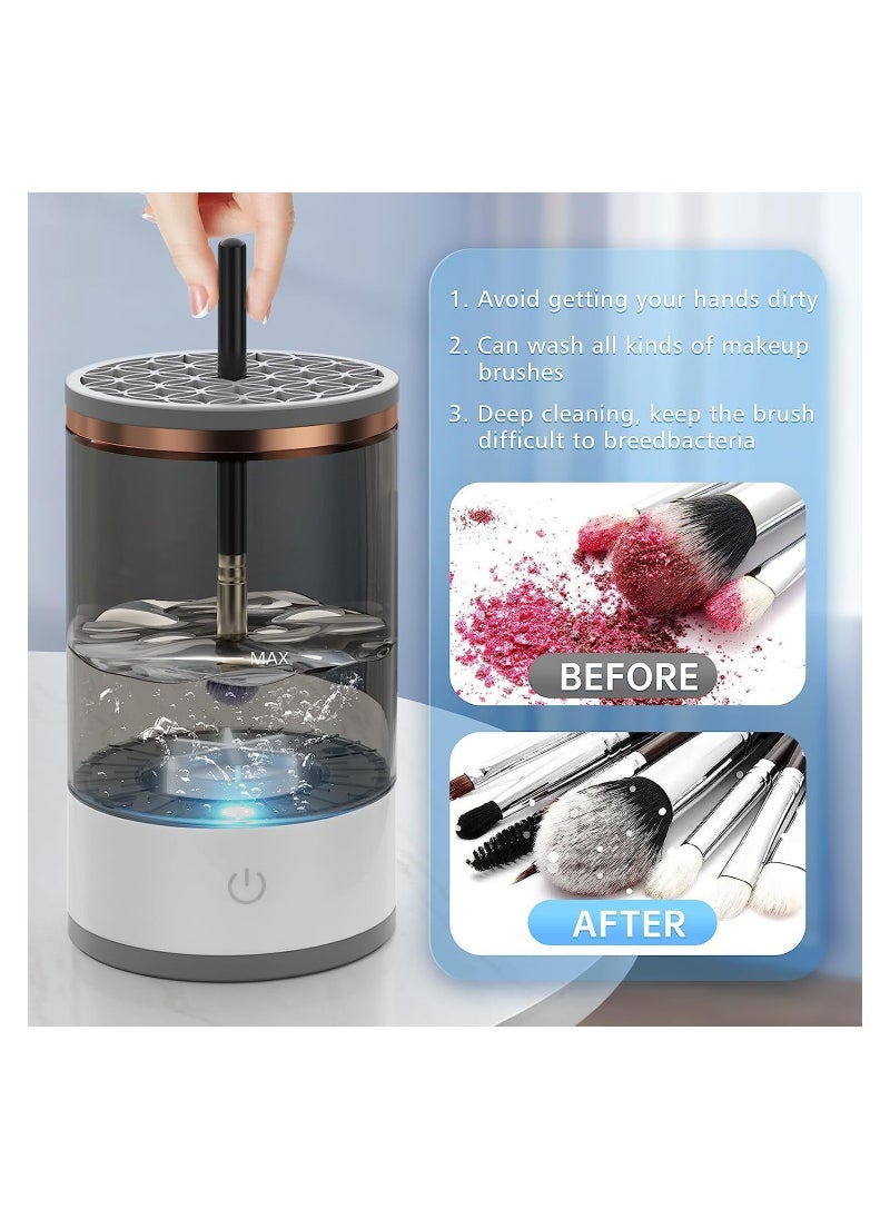 BP - Electric Makeup Brush Cleaner Machine Makeup Brush Cleaner Automatic USB Makeup Brush Washing Machine Brush Cleaner for All Size Beauty Makeup Brushes Set - Image 1