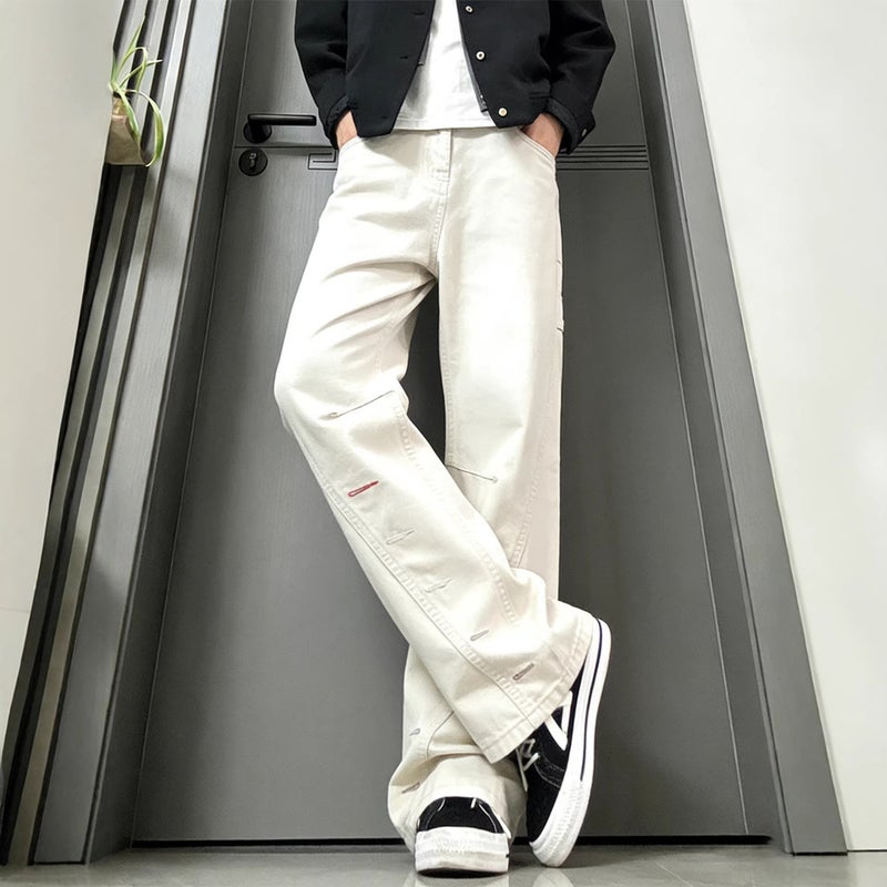 Unisex Casual Daily Denim Jeans - Image 5