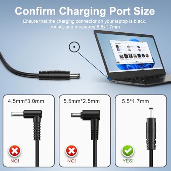 rayihni شاحن 330 واط متوافق مع لابتوب آيسر بريداتور هليوس نيو 16 PH18-71 PHN16-71 PH16-71 PH3D15 نيترو 5 16 17 AN517-55 AN515-58 AN16-41 AN17-41 محول طاقة أصلي بديل - Image 2