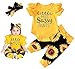Pedolltree Fashion Reborn Baby Dolls Clothes 22 Inch Girl Yellow Sunflower Outfits Accesories 3 Pcs Set for 2223inch Reborn Dolls Newborn - Image 2