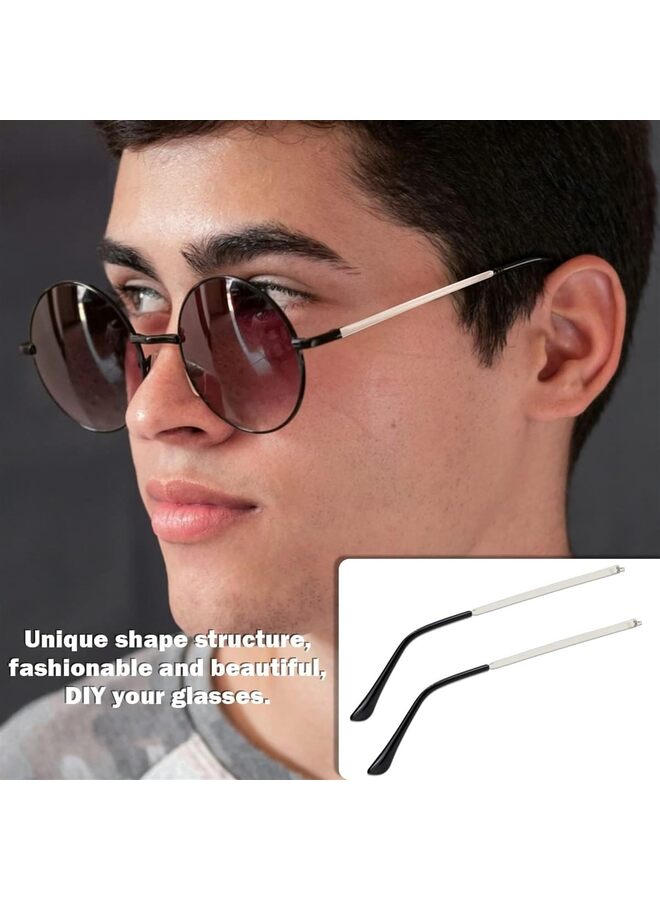 LAMAY 1 Pair Metal Eyeglass Replacement Arm, Eyewear Frame Temple Replacement Universal Sunglasses Arm Legs Replacement for Thin Metal Glasses, Sunglasses (Color : Silver) - Image 5