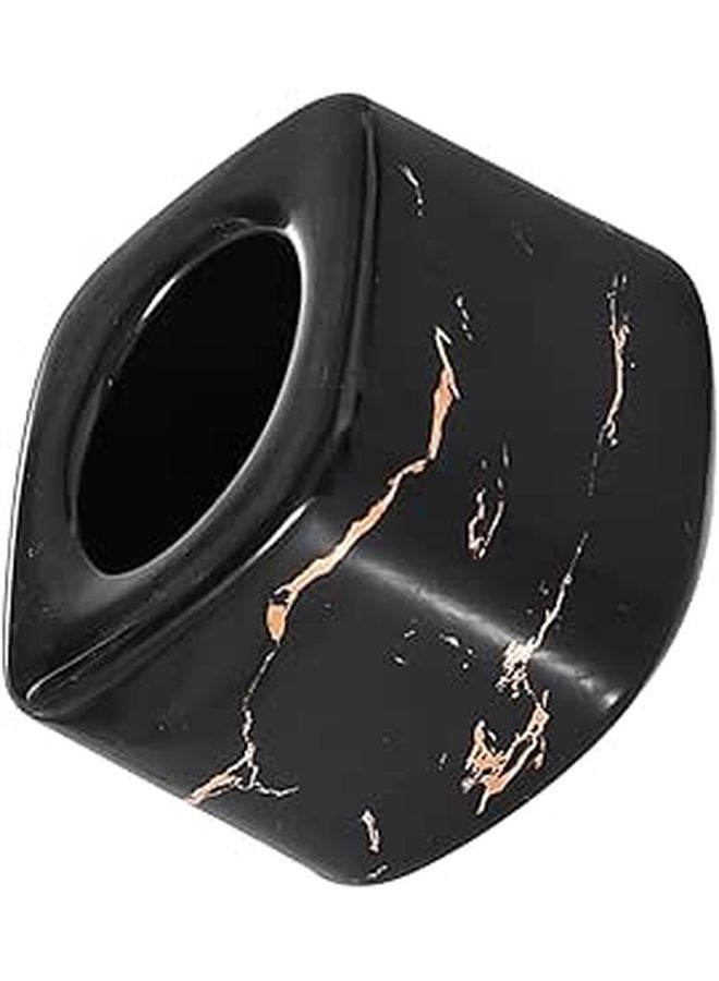 Ceramic Electric Toothbrush Holder with Marbled Base Easy Clean Bathroom Storage Organizer - Image 1
