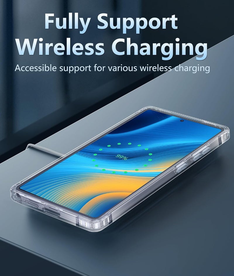 Realcase غطاء خلفي سيليكون لجهاز سامسونج S25 ألترا 5G، مقاوم للخدوش، شفاف، واقي من الصدمات، غطاء خلفي لجهاز سامسونج جالاكسي S25 ألترا 5G - Image 3