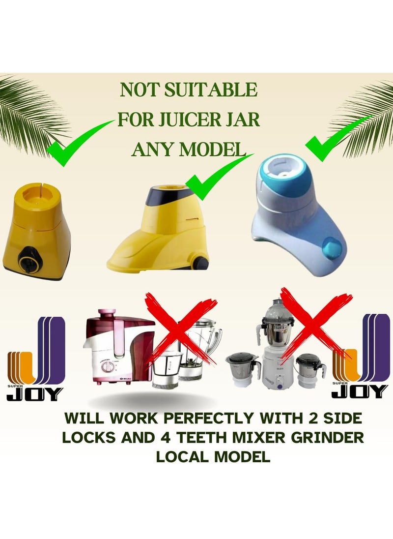 Super Joy - SUPER JOY DOUBLE MIXER GRINDER CHUTNEY JAR 390, 450 ml combo jar for all local and branded mixer - Image 1