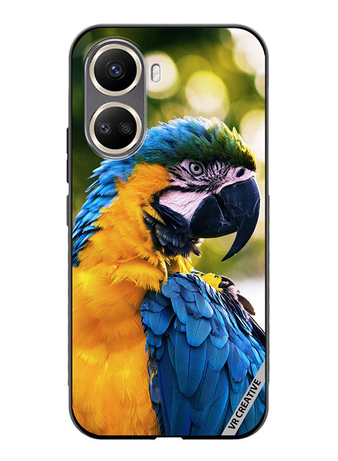 VR CREATIVE Protective Case Cover For Huawei Nova 10 SE Yellow Blue Parrot Design Multicolour - Image 1