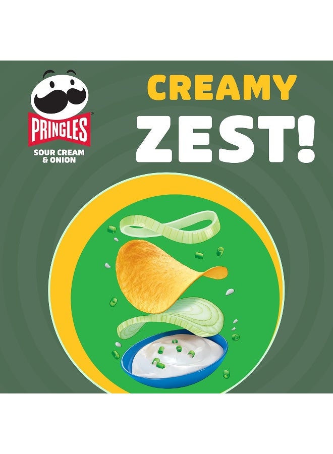 Pringles برينجلز كريمة حامضة وبصل 165 جرام - Image 4