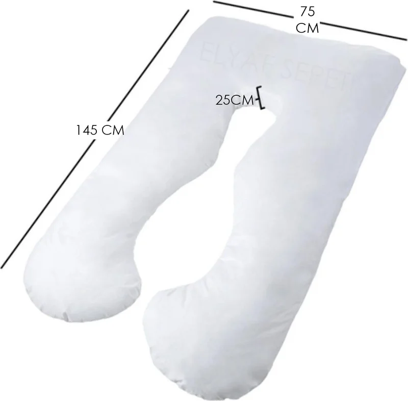 Elyaf Sepeti Fiber Basket Bead Fiber Filled Pregnant and Breastfeeding Pillow with 5 Different Zone Supports