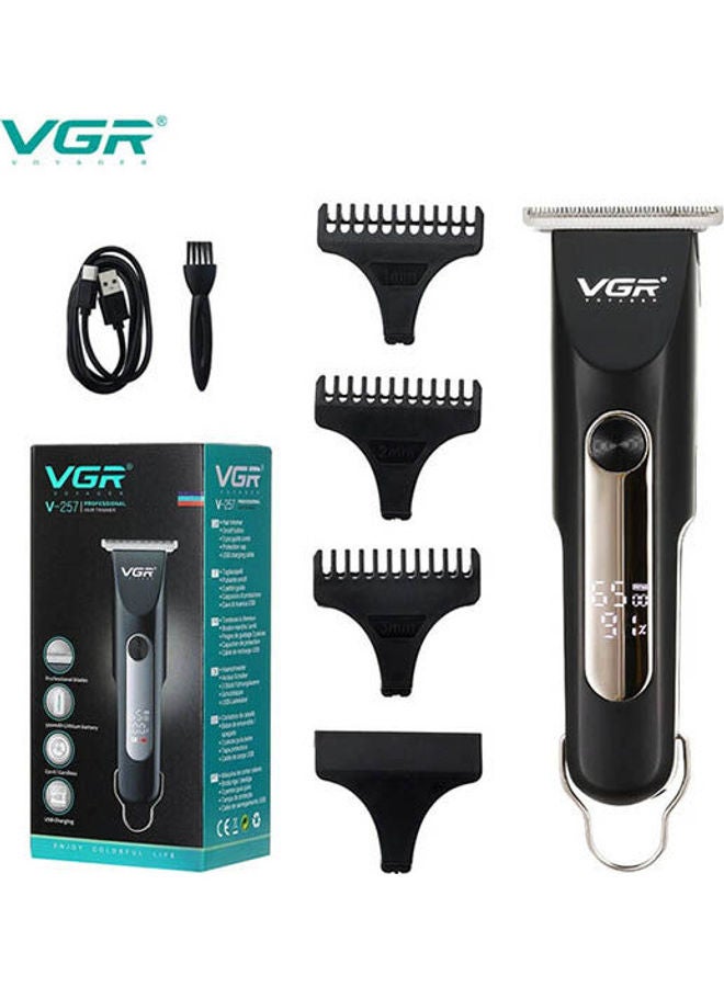 VGR Rechargeable Hair Trimmer Black - Image 1