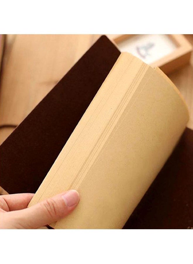 NIBEMINENT - A5 Retro Helm String Faux Leather Journal Brown - Image 1