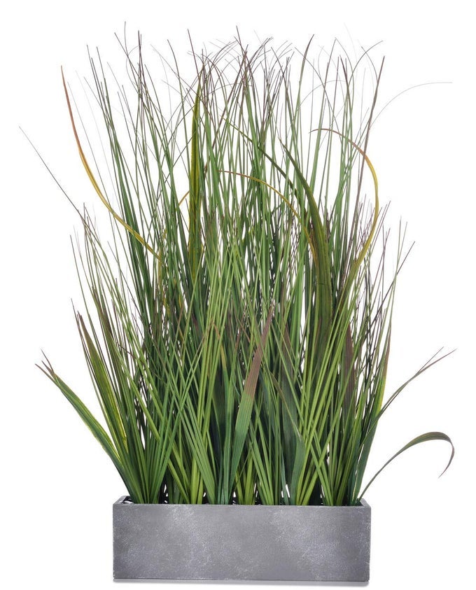 20 inch Fake Plants Weather Resistant Evergreen PVC Wheat Grass Plant in Pot Realistic Looking Fake Sea Grass for Home Office Decor Artificial Indoor Plant