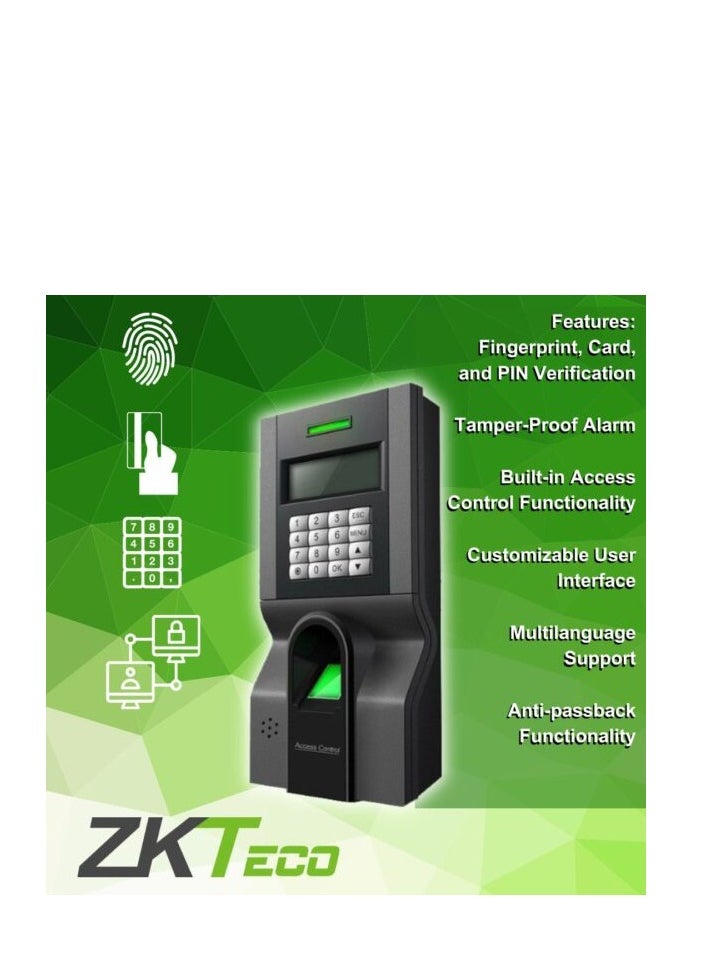 ZKTeco F8 Biometric Access Control Terminal: Enhanced Security and Convenience