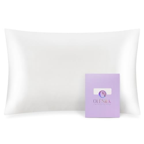 OLESILK Toddler 100% Mulberry Silk Pillowcase, Breathable Soft Smooth for Nursery Kids Night Sleeping, Silk Travel Pillow Cases with Hidden Zipper (1 Pack, Ivory, 13"x18") - Image 1