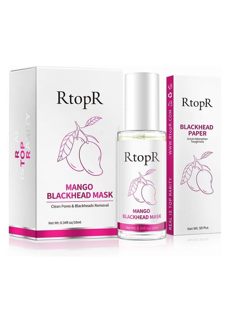 RtopR قناع إزالة الرؤوس السوداء من مانجو لتنظيف عميق للمسام وعلاج حب الشباب لقناع الأنف - Image 1