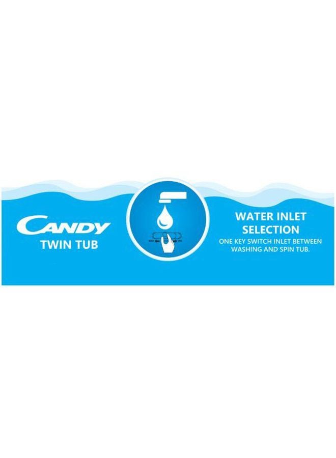 CANDY Semi Auto Washer 760 W RTT 21751WSU-19 White - Image 4