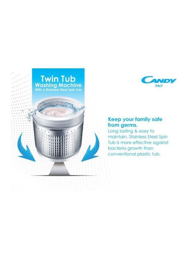 CANDY Semi Auto Washer 760 W RTT 21751WSU-19 White - Image 5