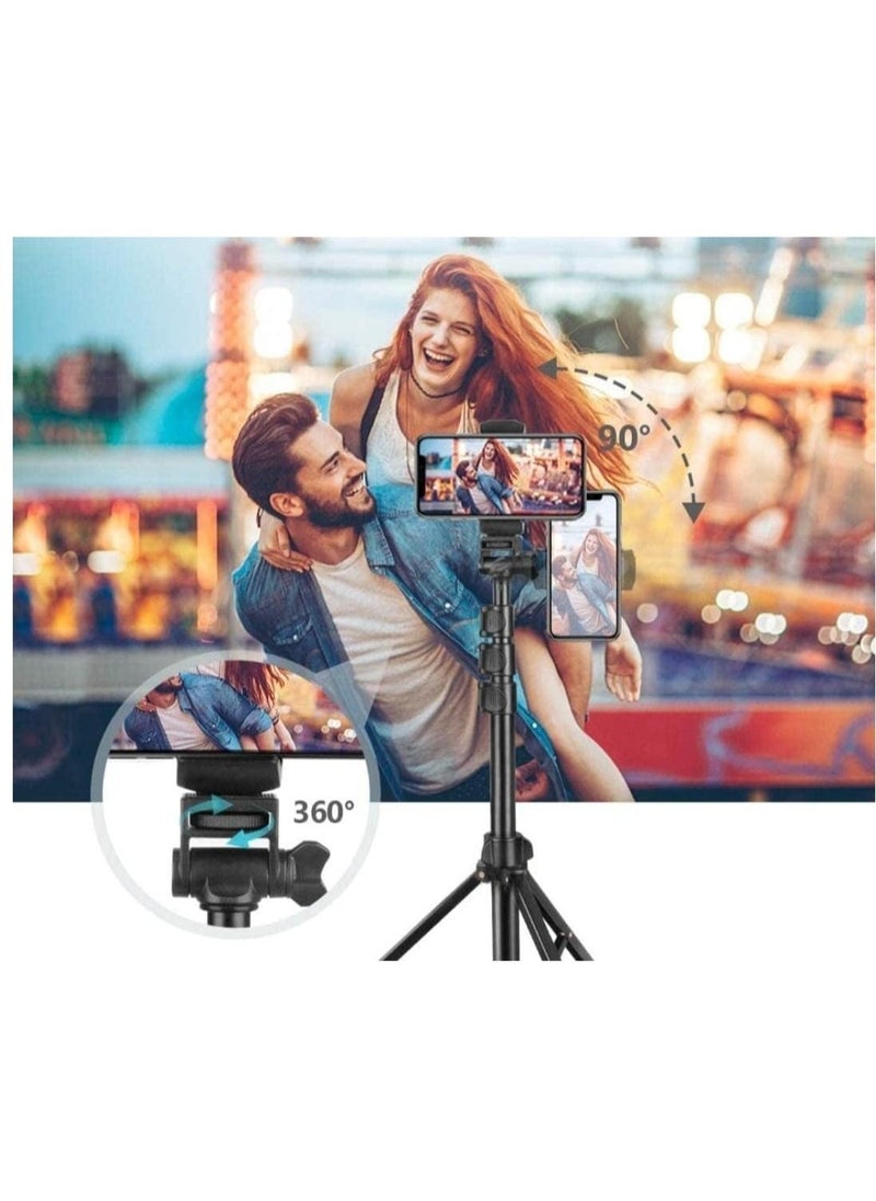 Jmary MT36 Selfie Stick Phone Tripod 67" Extendable Travel Tripod Stand with Phone Clip 1.7 meter Tripod for Video Shooting vlog - Image 5