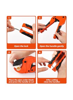 Y&D Pipe Cutter, High Performance Teflon blade Made Ratchet-type Cutter One-hand Fast Cutting Tool for PVC PPR PE PEX and Other Plastic  - Image 3