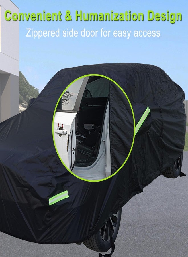 Morhept SUV Car Cover for Toyota RAV4, Custom Fit Waterproof All Weather Full Exterior Cover Rain Snow UV Protection Cover with Door Zipper - Image 3