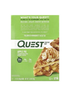 QUEST NUTRITION Quest Nutrition, Protein Bar, Apple Pie, 12 Bars, 2.12 oz (60 g) Each  - Image 1