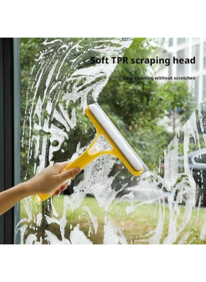 3 in 1 Window Cleaning Scraper, 2025 Upgraded Window Squeegee with Spray, Spray Window Squeegee Cleaner Tool with Spray Bottle, for Car, Home, Kitchen - Image 2