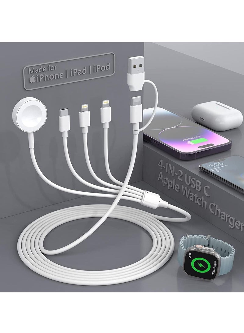 Captaintech Watch Charger Compatible with Apple Watch Charger, Watch Charger Charging Cable for Watch Series 7/6 /5/4 /3/2 /SE, Magnetic Fast Charger Cord for iWatch Portable Charging - Image 1