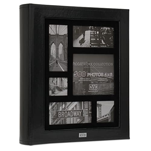Kleer-vu Photo Album Suedeleather Collection, Holds 500 4x6 Inches Photos, 5 Per Page - Black - Image 4