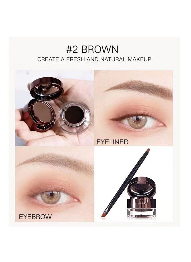 4 In 1 Gel Eyeliner And Eyebrow Powder Kit Brown Black Waterproof With Eye Liner Brush - pzsku/Z761EC66DDC20F4A07123Z/45/_/1695646180/49fc233f-e8ed-4517-9e86-6e2774029cc0