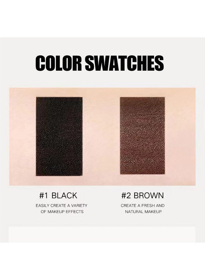 Ucanbe مجموعة 4 في 1 جل تحديد العيون وبودرة الحواجب باللون البني والأسود مقاومة للماء مع فرشاة تحديد العيون - Image 5