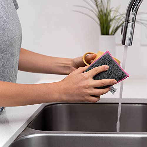 Life Miracle Nano Sponge Cleaning Sponges. Supersized Everyday Heavy Duty Household Kitchen and Dish Sponge. 2 Pack. 4.5 x 3 - Image 5