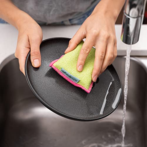 Life Miracle Nano Sponge Cleaning Sponges. Supersized Everyday Heavy Duty Household Kitchen and Dish Sponge. 2 Pack. 4.5 x 3 - Image 3