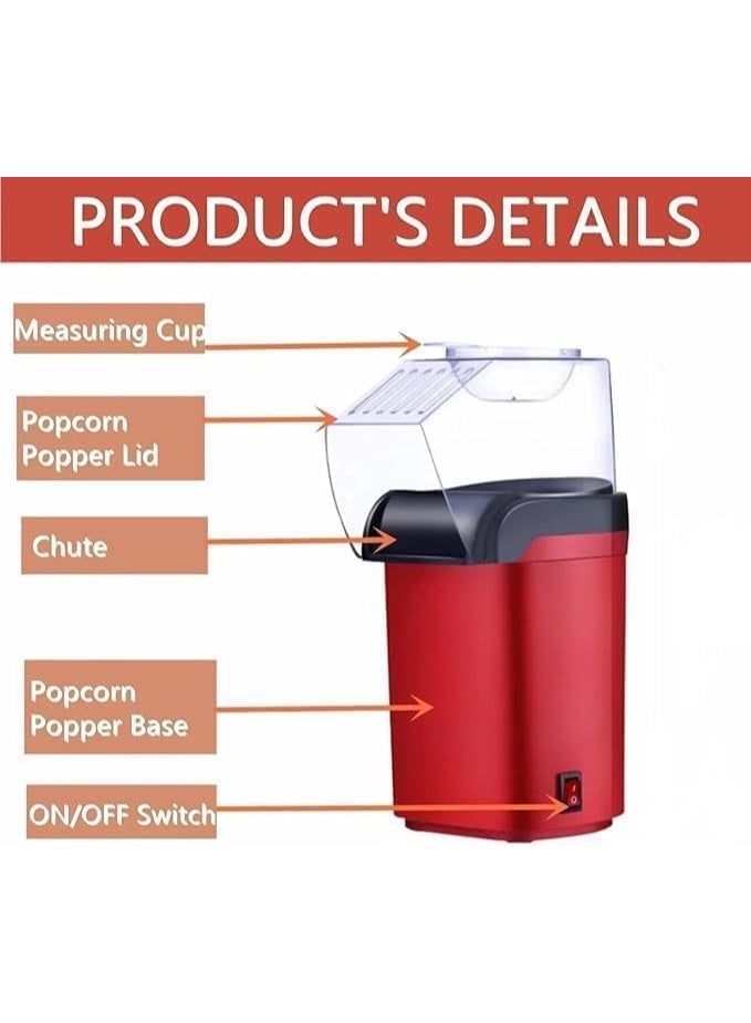 Air-operated popcorn maker without oil – quick and healthy popcorn for home use - Image 5
