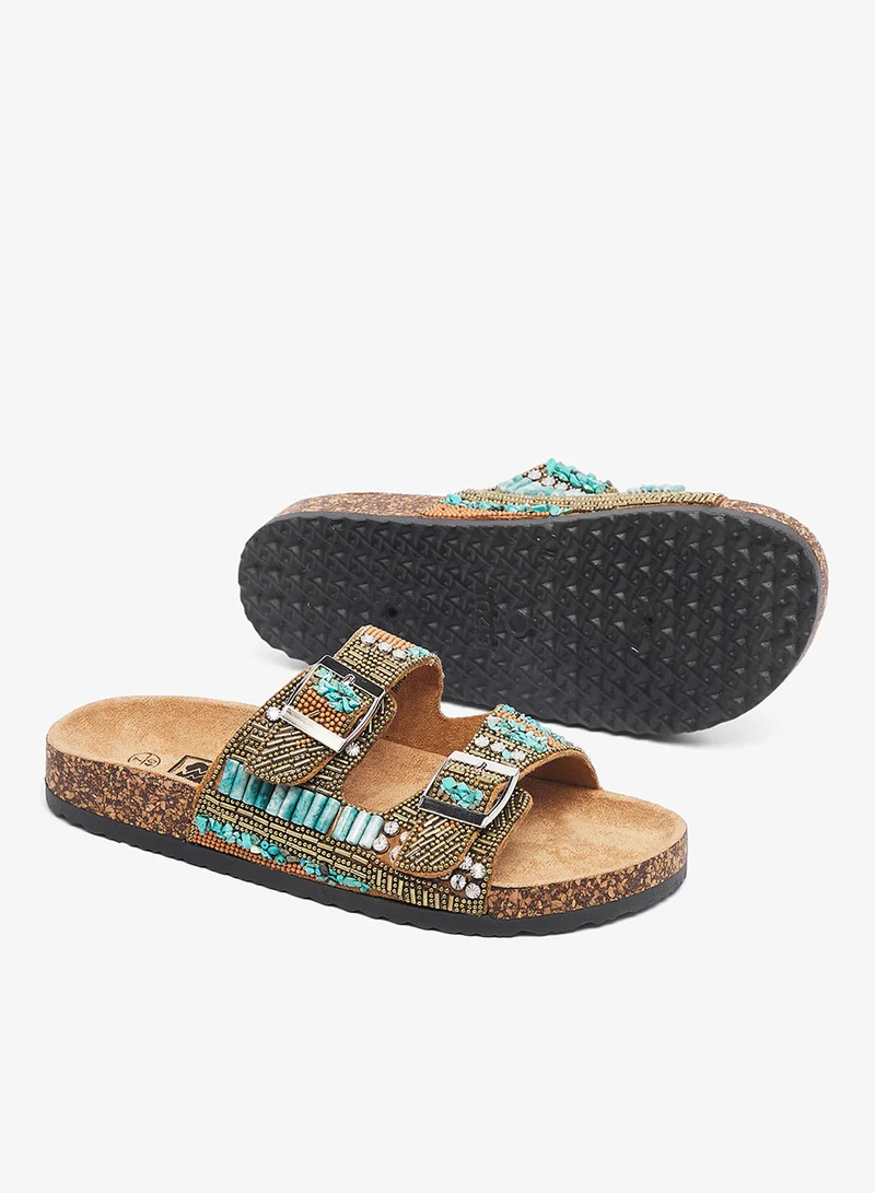 DOWN TO EARTH Casual Flat Sandal