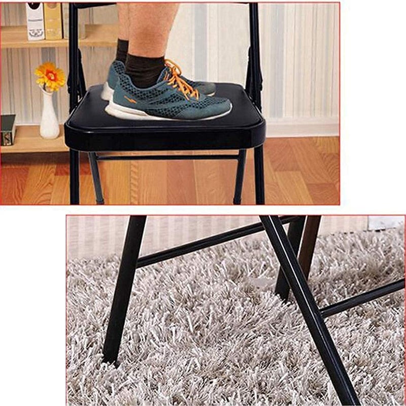 overa Seat and Back Cushion Set of 1 Multipurpose Foldable Chair for Office Use Kids Home School Study Foldable Chairs Living Room Chair Garden Balcony and Outdoor - Image 5