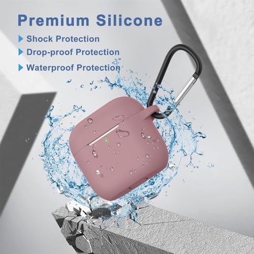 Meliya Case for AirPods 4 (2024), Wireless Charging, Powerful Drop Protection, Tough Magnetic Cover with Cleaning Pen for Apple AirPods 4th Generation- Pink - Image 3