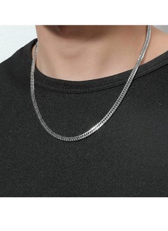Punk Titanium Steel Men Cuban Chunky Chain Necklace